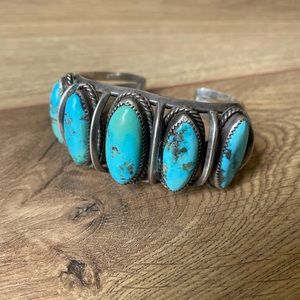 Native American turquoise cuff bracelet